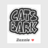 Katzen Bark Aufkleber (Blatt)