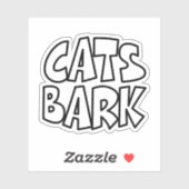 Katzen Bark Aufkleber (Blatt)