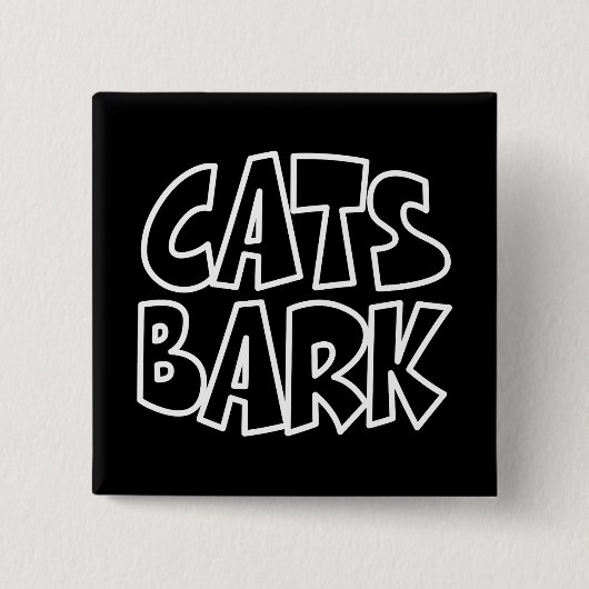 Katzen Bark Button (Vorderseite)
