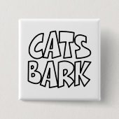 Katzen Bark Button (Vorderseite)