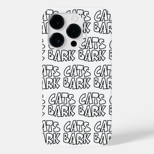 Katzen Bark Case-Mate iPhone Hülle (Rückseite)