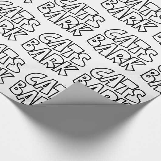 Katzen Bark Geschenkpapier (Ecke)