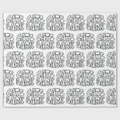 Katzen Bark Geschenkpapier (Flach)