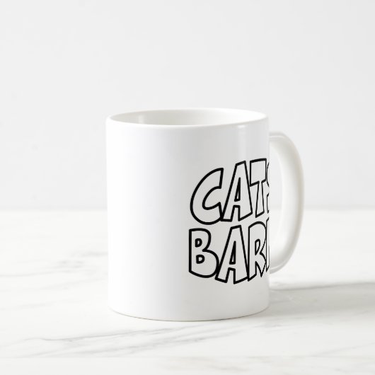 Katzen Bark Kaffeetasse (VorderseiteRechts)