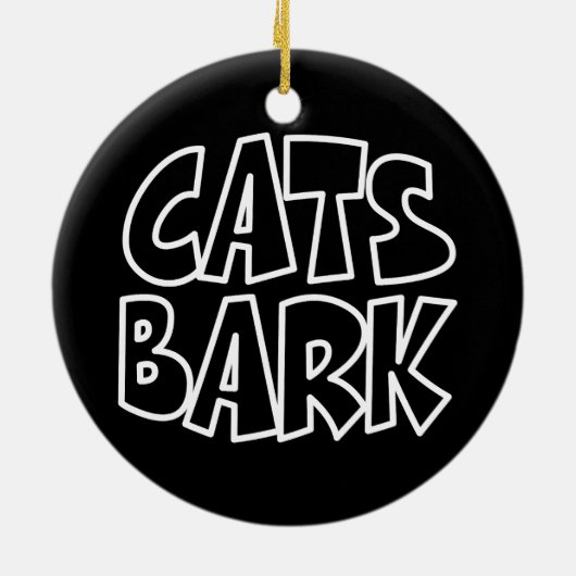 Katzen Bark Keramik Ornament (Hinten)