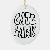 Katzen Bark Keramik Ornament (Rechts)