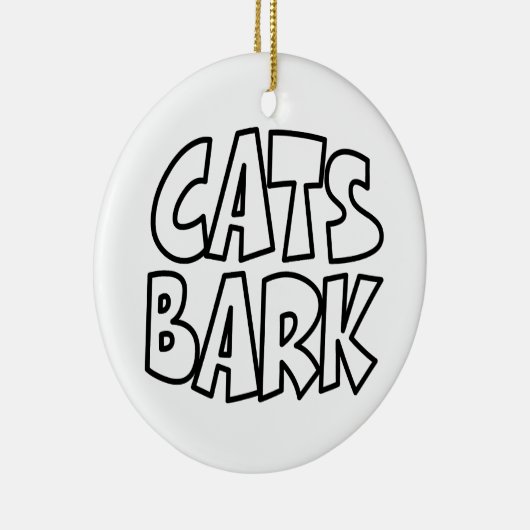 Katzen Bark Keramik Ornament (Rechts)