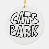 Katzen Bark Keramik Ornament (Vorne)