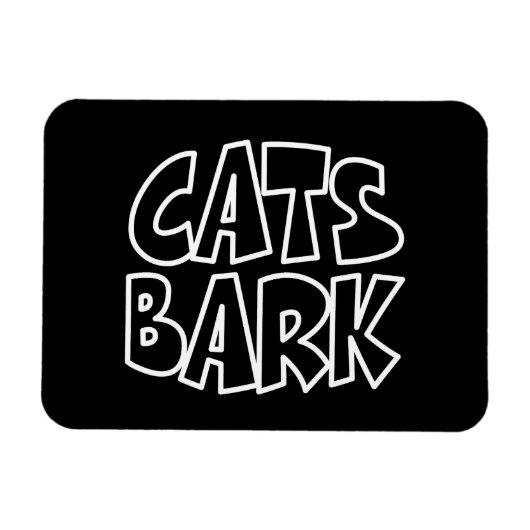 Katzen Bark Magnet (Horizontal)