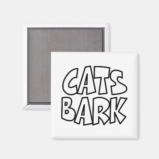 Katzen Bark Magnet (Vorderseite/Rückseite)