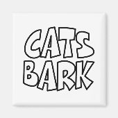 Katzen Bark Magnet (Vorne)