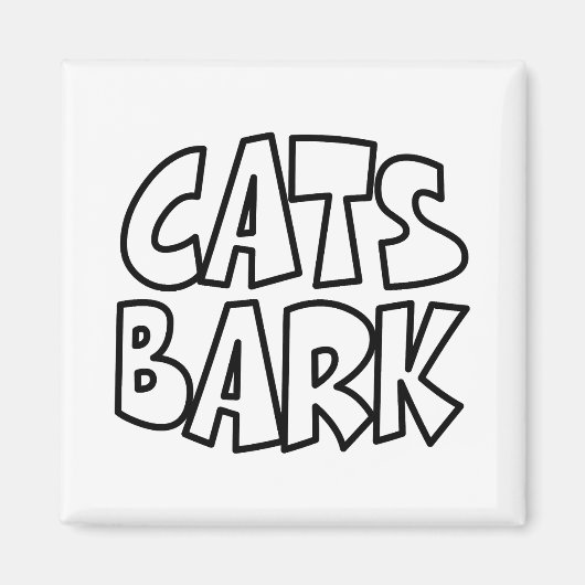 Katzen Bark Magnet (Vorne)