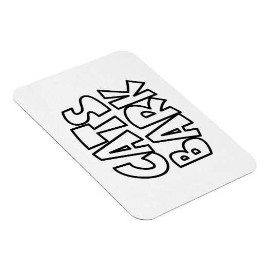 Katzen Bark Magnet (Rechte Seite)