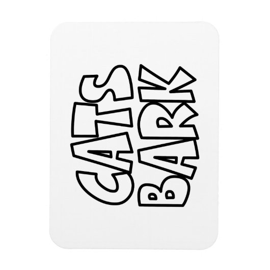 Katzen Bark Magnet (Vertikal)