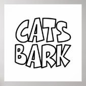 Katzen Bark Poster (Vorne)