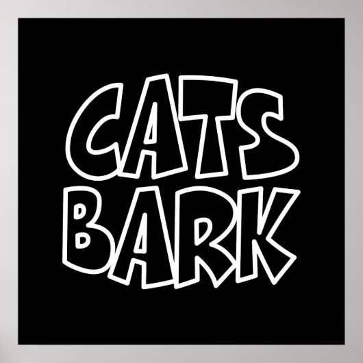Katzen Bark Poster (Vorne)