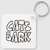 Katzen Bark Schlüsselanhänger (Rückseite)