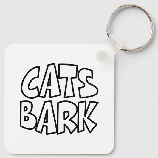 Katzen Bark Schlüsselanhänger (Rückseite)