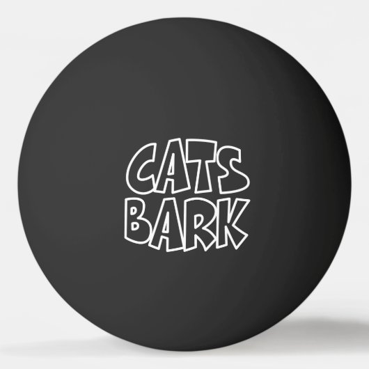 Katzen Bark Tischtennisball (Vorderseite)