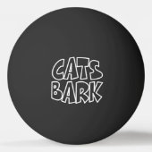 Katzen Bark Tischtennisball (Rückseite)