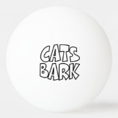 Katzen Bark Tischtennisball (Rückseite)