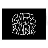 Katzen Bartenkarte (Vorderseite (Horizontal))