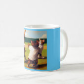 Katzen Baseball Kaffeetasse (VorderseiteRechts)