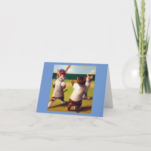 Katzen Baseball Karte (Vorderseite)