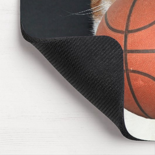 Katzen-Basketball Mousepad (Ecke)