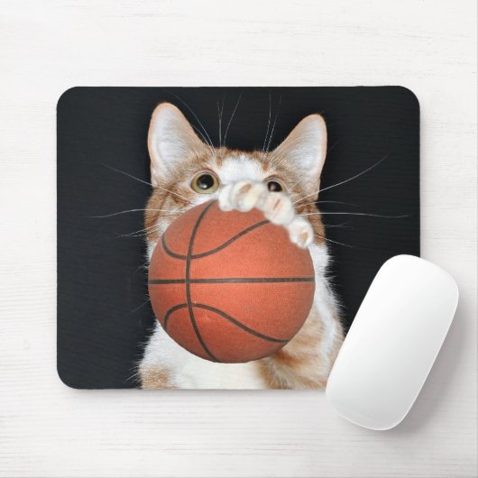 Katzen-Basketball Mousepad (Mit Mouse)