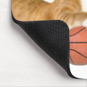 Katzen-Basketball Mousepad (Ecke)