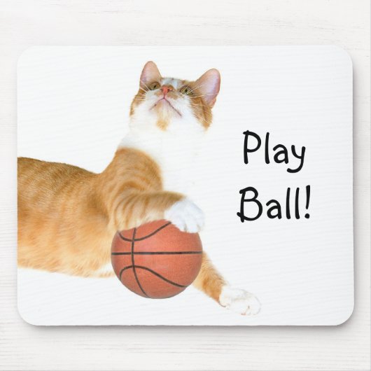 Katzen-Basketball Mousepad (Vorne)