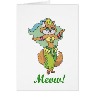 Katzen-Bauchtänzerin