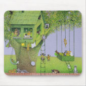 Katzen-Baum-Haus Mousepad (Vorne)
