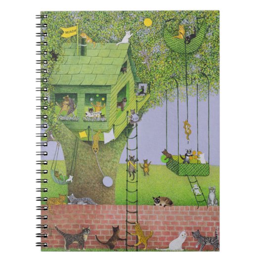 Katzen-Baum-Haus Notizblock (Vorderseite)