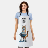 Katzen-BBQ-Schürze Schürze (Getragen)