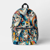 Katzen Bedruckter Rucksack (Vorderseite)