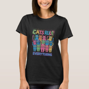 Katzen beherrschen alles lustige T-Shirt