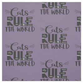 Katzen beherrschen die trendigen Plakatflüster der Stoff