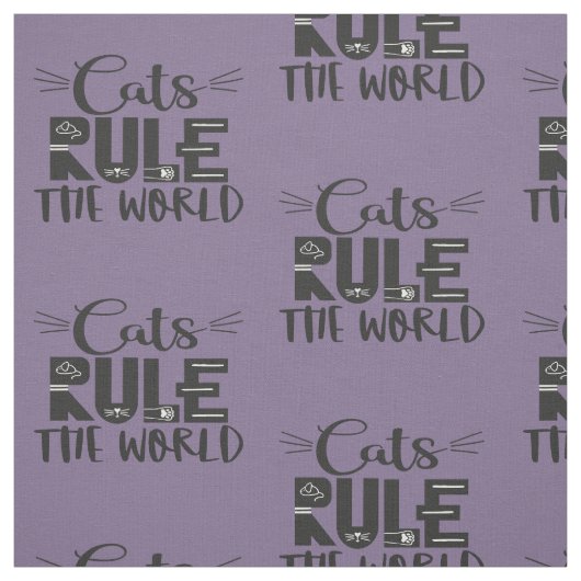 Katzen beherrschen die trendigen Plakatflüster der Stoff (Muster)