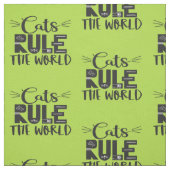 Katzen beherrschen die trendigen Plakatflüster der Stoff (Muster)