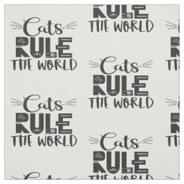 Katzen beherrschen die trendigen Plakatflüster der Stoff