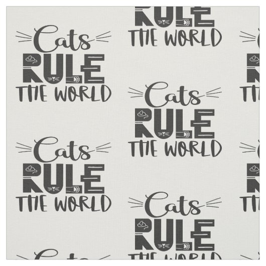 Katzen beherrschen die trendigen Plakatflüster der Stoff (Muster)