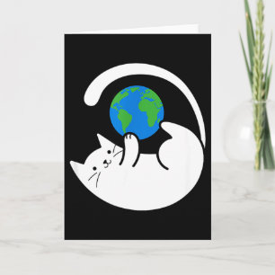 Katzen beherrschen die Welt Druck Karte