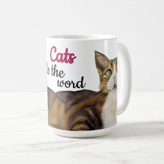 Katzen beherrschen die Welt Tasse (VorderseiteRechts)