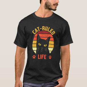 Katzen beherrschten das Leben Katzenfamilie Kätzch T-Shirt