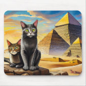 Katzen Bei Pyramiden Mauspad! Mousepad (Vorne)