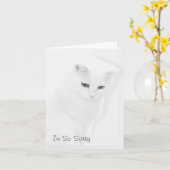 Katzen-Beileids-Karte Karte (Gelbe Blume)