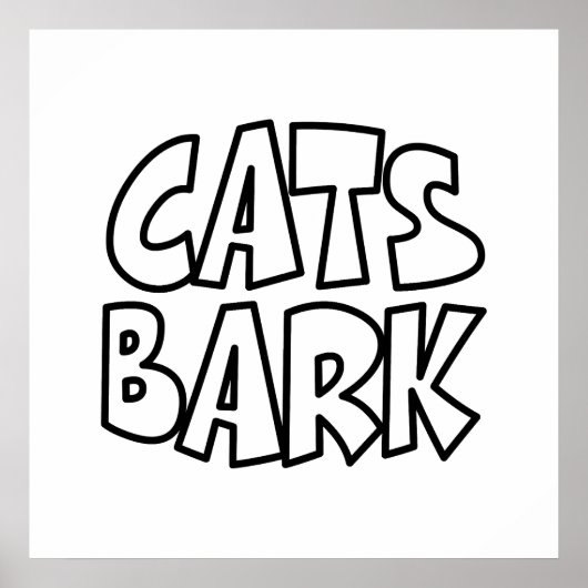 Katzen bellen poster (Vorne)