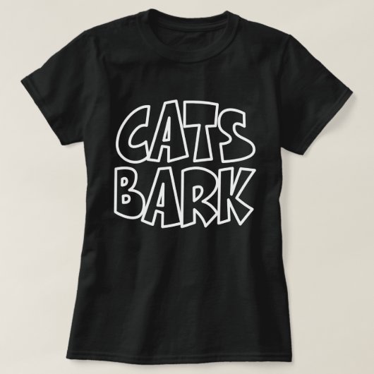 Katzen bellen T-Shirt (Design vorne)
